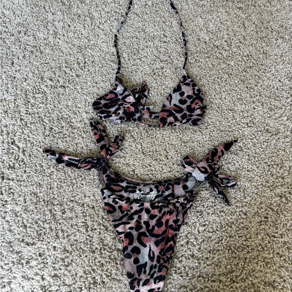 Leopard Print Bikini Set
